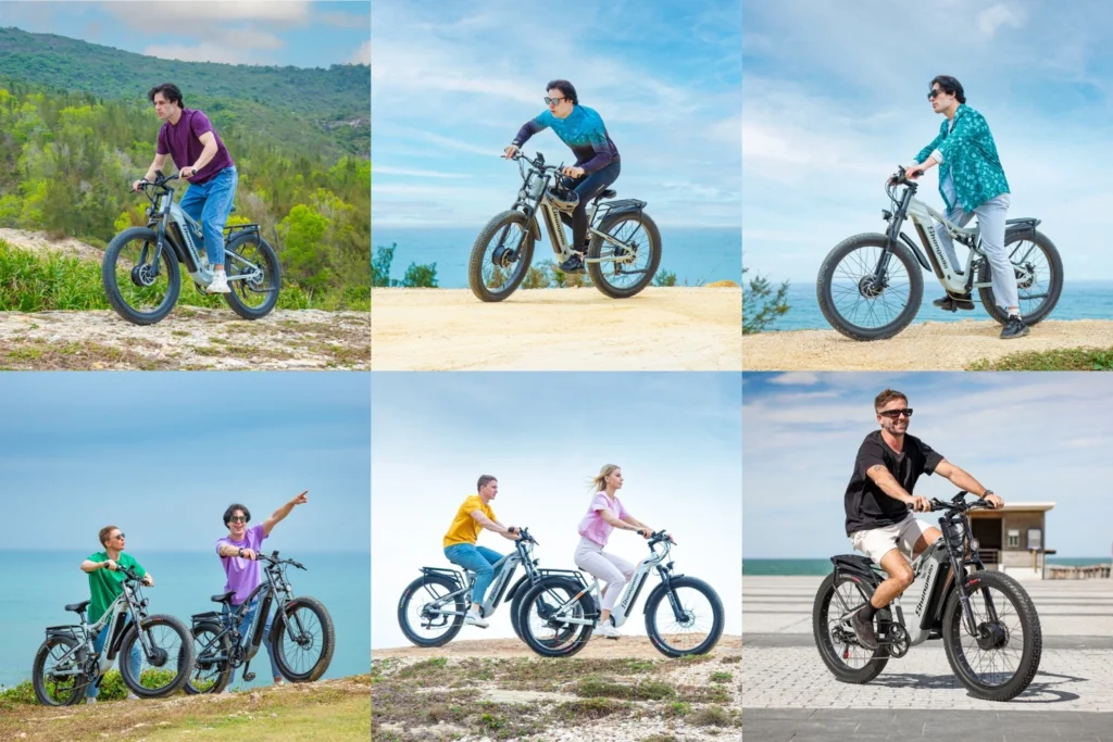 Shengmilo S600 electric bike in an urban environment, offering a smooth and stylish ride for Australian city cyclists