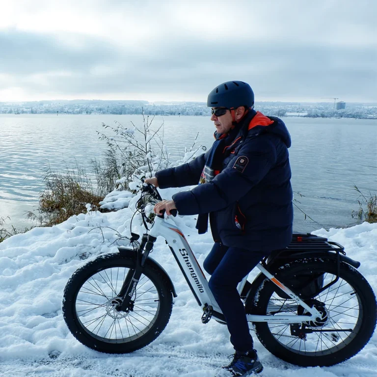 Shengmilo S600 e-bike with saddle in optimal position for efficient and comfortable riding