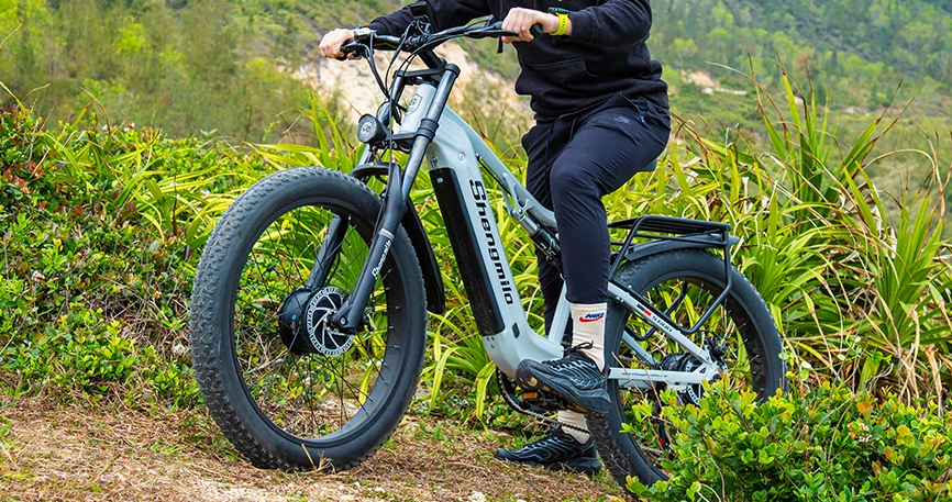This photo presents the dual motors of Shengmilo S600, a key feature for its excellent performance.