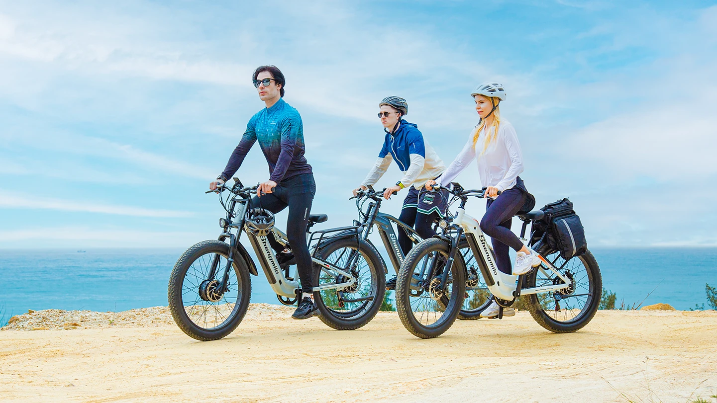 Shengmilo S600 Electric Bike Model Riding Image