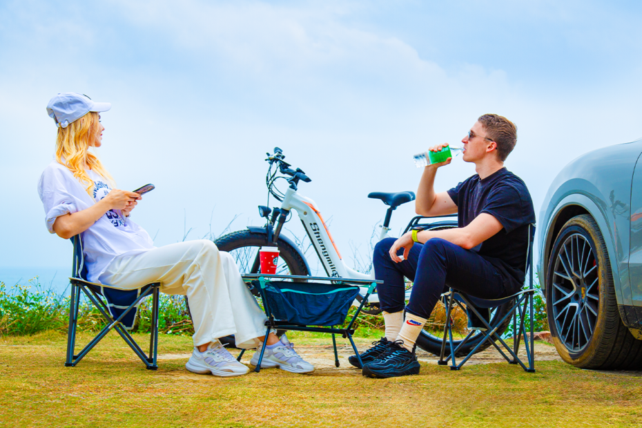 Shengmilo Electric Bike Australia Outside Riding in Summer