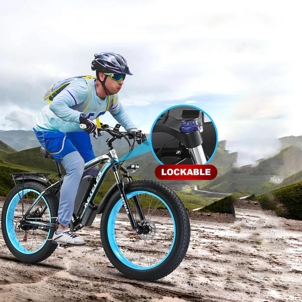 Aluminum Alloy Lockable Front Fork 
A robust, lockable aluminum alloy front fork that provides exceptional shock absorption and stability on rough terrain.
