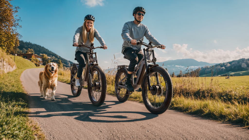 Shengmilo S700&S600 Electric Bike For Australian Summer Model Riding Image